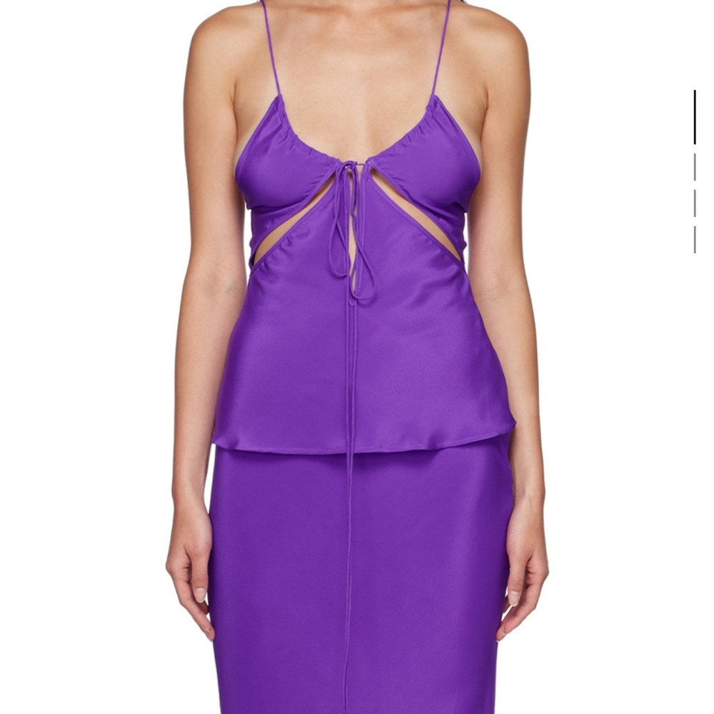 NWT CHRISTOPHER ESBER Purple Triquetra Camisole
